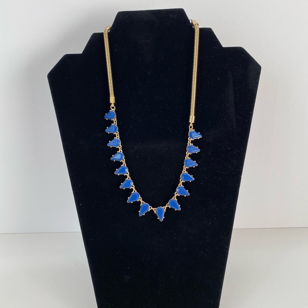 Necklace 17" - 19" Vibrant Purple Stones‎ with Gold Tone Chain - NWOT